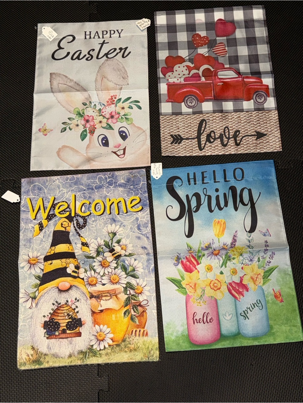Seasonal Garden Flags - Easter, Love Truck, Welcome Gnome, Hello Spring